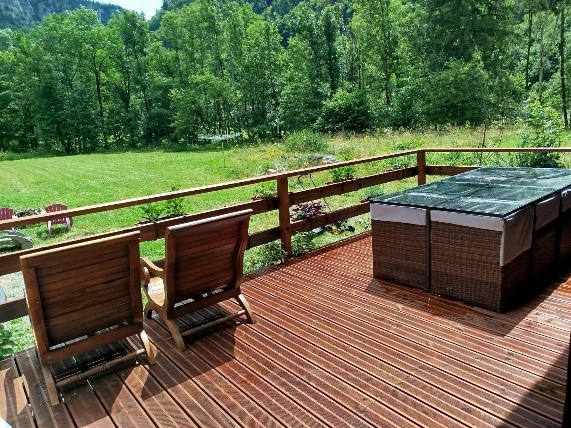 Chalet 8 Personnes + Grand Terrain Et Riviere Entremont Екстер'єр фото